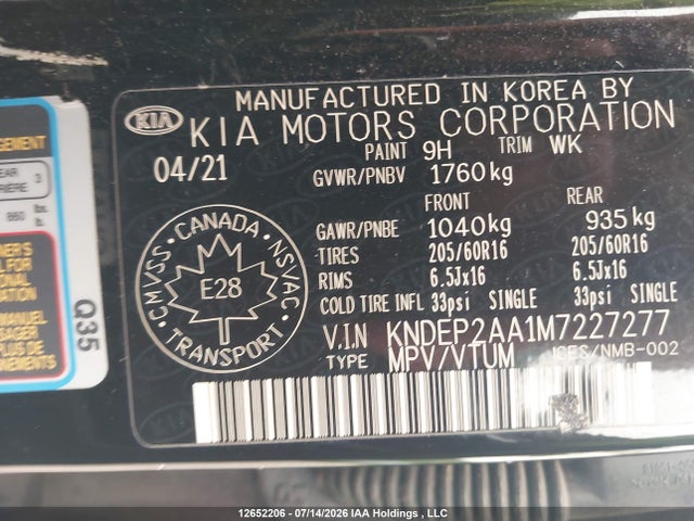 KIA Seltos Lx 2021 KNDEP2AA1M7227277 Image 9