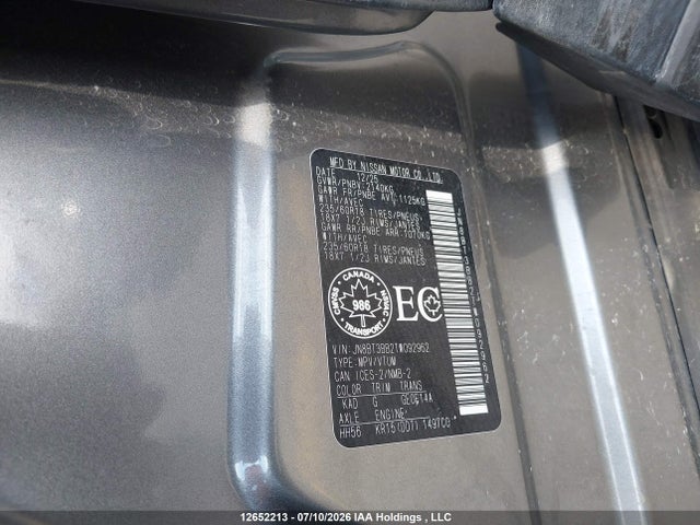 Nissan ROGUE SV 2026 JN8BT3BB2TW092962 Image 9