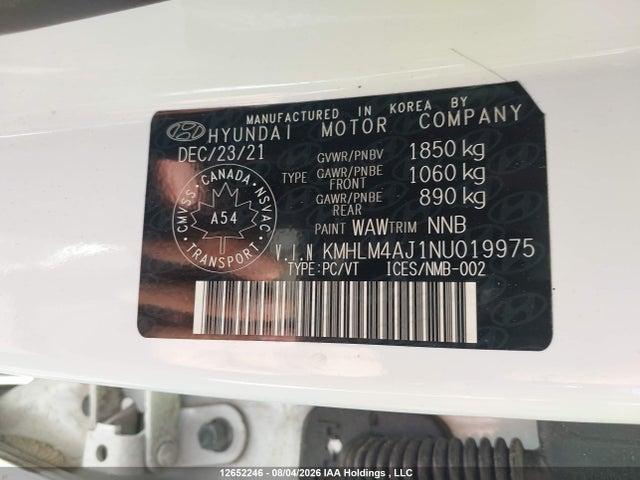 Hyundai Elantra 2022 KMHLM4AJ1NU019975 Image 9