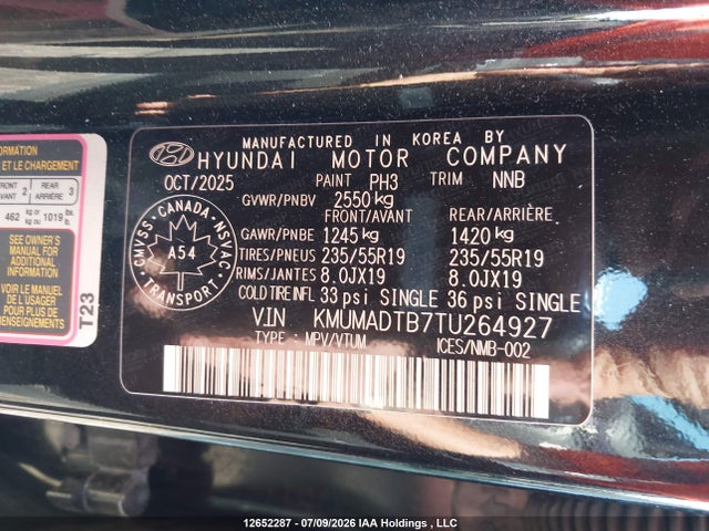 Genesis Gv70 Advanced 2.5t Awd 2026 KMUMADTB7TU264927 Image 9