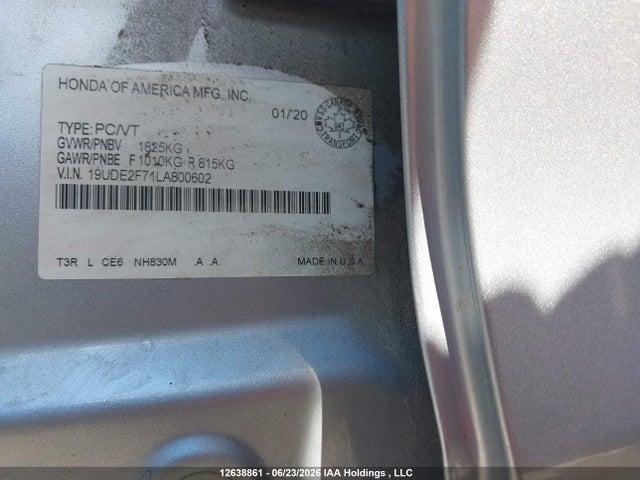Acura Ilx Premium 2020 19UDE2F71LA800602 Image 9