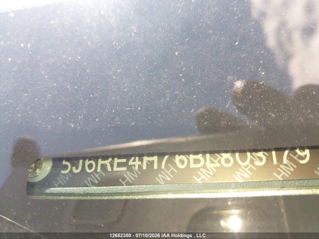 2011 Honda Cr-v Exl მანქანა იყიდება აუქციონზე, vin: 5J6RE4H76BL803179, აუქციონის ნომერი: 12652350