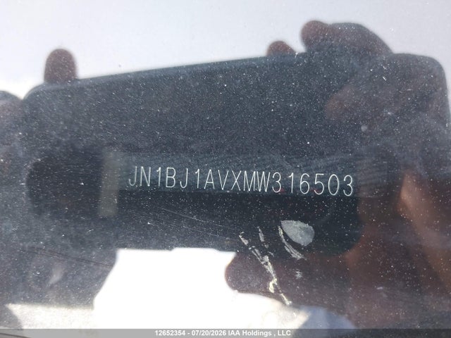 12652354 :رقم المزاد ، JN1BJ1AVXMW316503 vin ، 2021 Nissan Qashqai S مزاد بيع