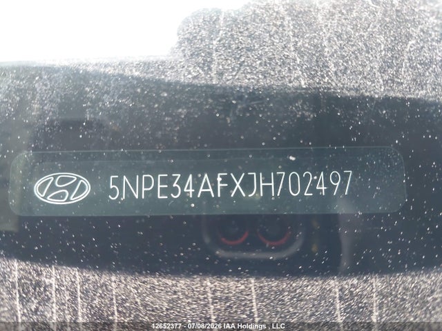 12652377 :رقم المزاد ، 5NPE34AFXJH702497 vin ، 2018 Hyundai Sonata 2.4 Sport مزاد بيع