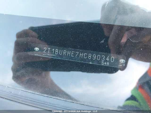 2T1BURHE7HC890340 Toyota COROLLA LE