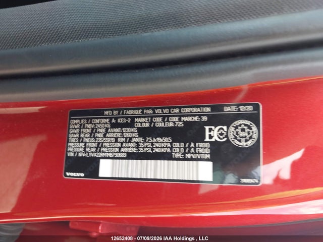 Volvo Xc60 T6 R-design 2021 LYVA22RM1MB790689 Image 19