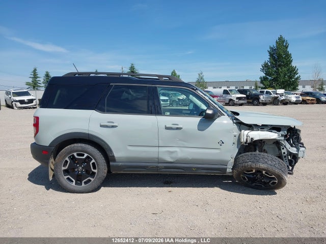 12652412 :رقم المزاد ، 3FMCR9C64NRD69034 vin ، 2022 Ford Bronco Sport Outer Banks مزاد بيع