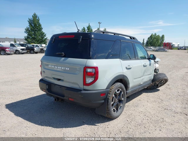 12652412 :رقم المزاد ، 3FMCR9C64NRD69034 vin ، 2022 Ford Bronco Sport Outer Banks مزاد بيع