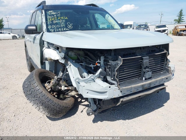 12652412 :رقم المزاد ، 3FMCR9C64NRD69034 vin ، 2022 Ford Bronco Sport Outer Banks مزاد بيع