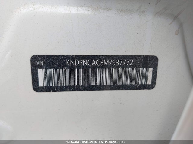 12652451 :رقم المزاد ، KNDPNCAC3M7937772 vin ، 2021 Kia Sportage Ex Premium S/ex S مزاد بيع
