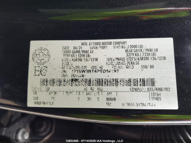 Ford F-350 Platinum 2024 1FT8W3BT4RED54193 Image 16