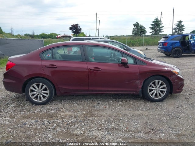 2012 Honda Civic Ex 4dr მანქანა იყიდება აუქციონზე, vin: 2HGFB2F52CH025874, აუქციონის ნომერი: 12652491