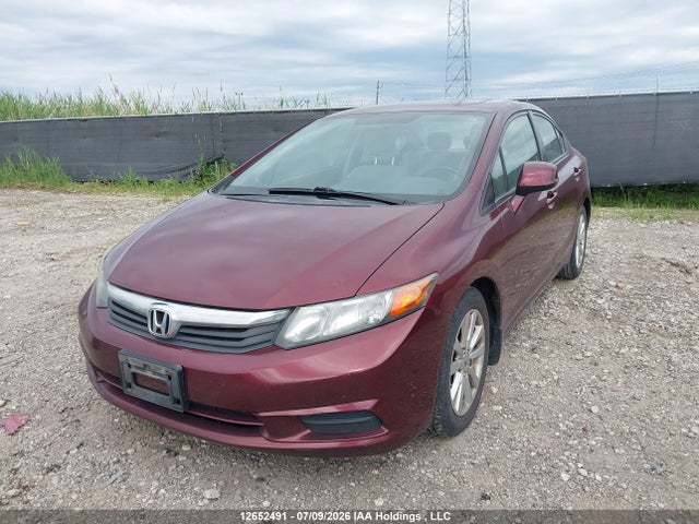 2012 Honda Civic Ex 4dr მანქანა იყიდება აუქციონზე, vin: 2HGFB2F52CH025874, აუქციონის ნომერი: 12652491