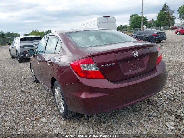 2012 Honda Civic Ex 4dr მანქანა იყიდება აუქციონზე, vin: 2HGFB2F52CH025874, აუქციონის ნომერი: 12652491
