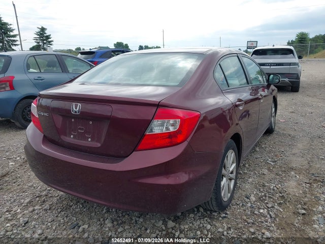 2012 Honda Civic Ex 4dr მანქანა იყიდება აუქციონზე, vin: 2HGFB2F52CH025874, აუქციონის ნომერი: 12652491