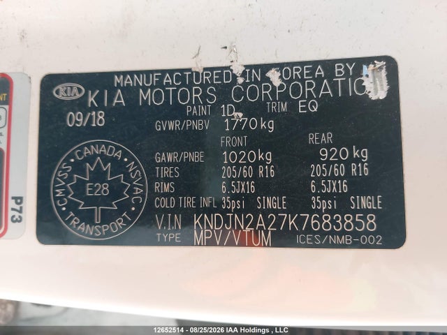 KIA SOUL LX 2019 KNDJN2A27K7683858 Image 19