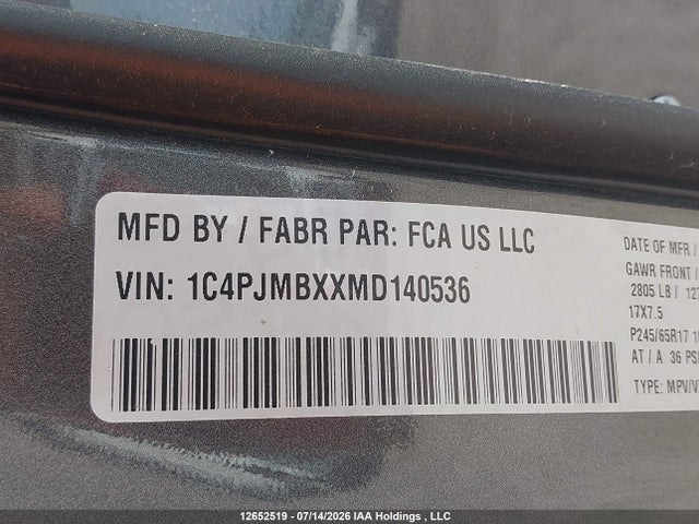Jeep Cherokee Trailhawk 2021 1C4PJMBXXMD140536 Image 9
