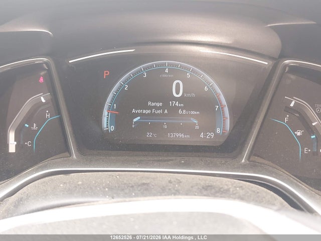 2019 Honda Civic Touring მანქანა იყიდება აუქციონზე, vin: 2HGFC1F95KH104156, აუქციონის ნომერი: 12652526