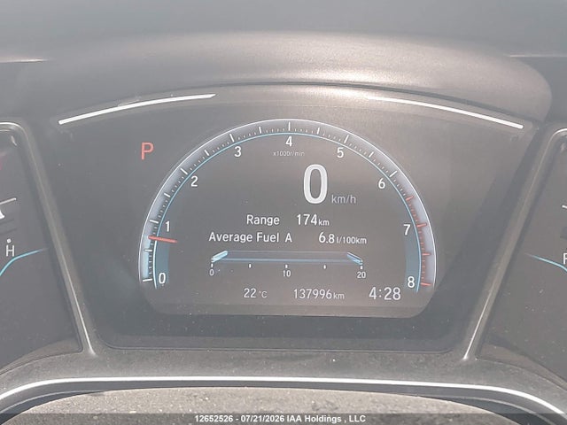 2019 Honda Civic Touring მანქანა იყიდება აუქციონზე, vin: 2HGFC1F95KH104156, აუქციონის ნომერი: 12652526
