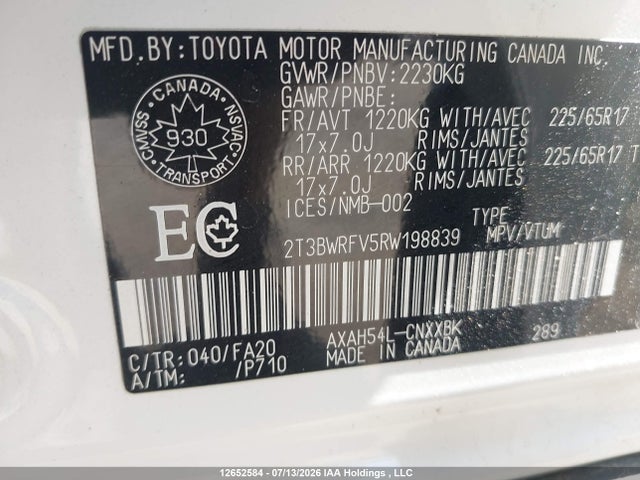 Toyota RAV4 LE 2024 2T3BWRFV5RW198839 Image 9