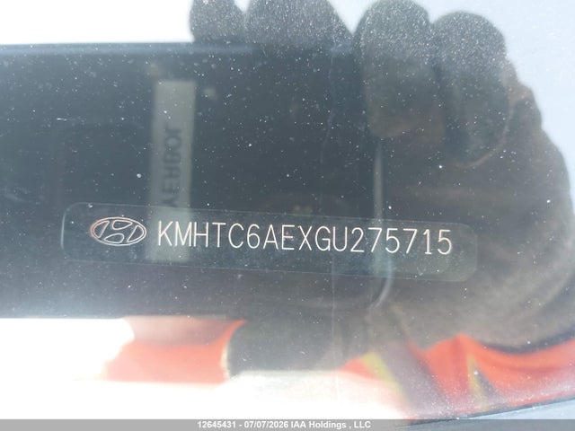 Продажа на аукционе авто 2016 Hyundai Veloster Turbo, vin: KMHTC6AEXGU275715, номер лота: 12645431
