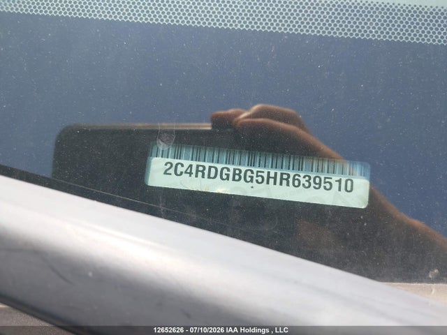Продаж на аукціоні авто 2017 Dodge Grand Caravan Cvp/sxt, vin: 2C4RDGBG5HR639510, номер лоту: 12652626