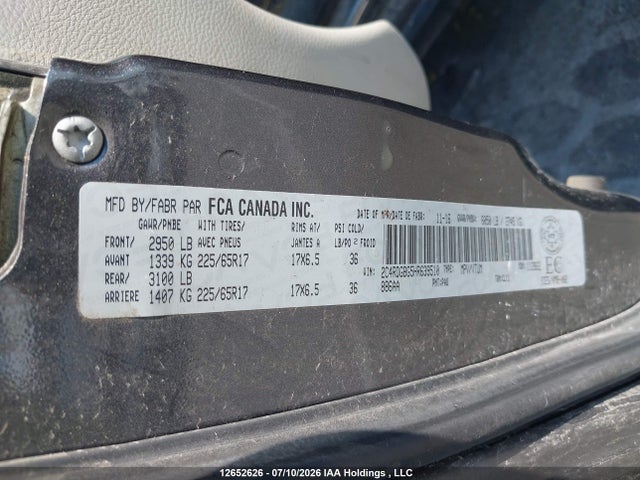 Продаж на аукціоні авто 2017 Dodge Grand Caravan Cvp/sxt, vin: 2C4RDGBG5HR639510, номер лоту: 12652626