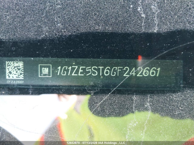 12652678 :رقم المزاد ، 1G1ZE5ST6GF242661 vin ، 2016 Chevrolet Malibu Lt مزاد بيع