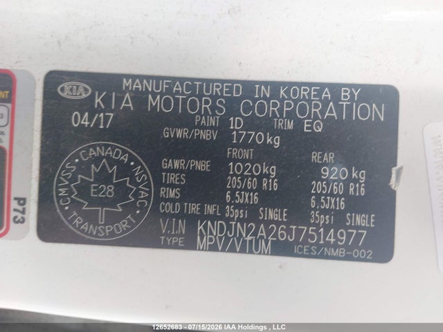 2018 Kia Soul მანქანა იყიდება აუქციონზე, vin: KNDJN2A26J7514977, აუქციონის ნომერი: 12652683