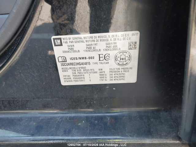 Chevrolet Silverado 1500 Lt 2017 3GCUKREC3HG464815 Image 18