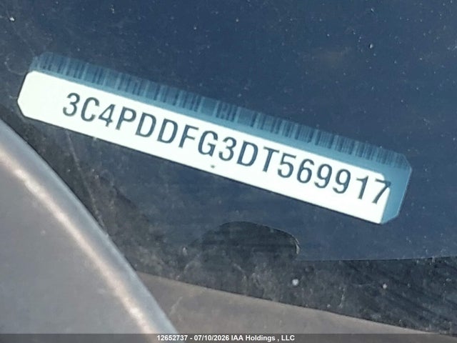 12652737 :رقم المزاد ، 3C4PDDFG3DT569917 vin ، 2013 Dodge Journey R/t مزاد بيع
