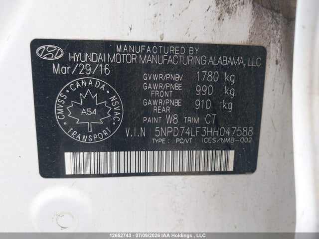 Hyundai Elantra Le 2017 5NPD74LF3HH047588 Image 19