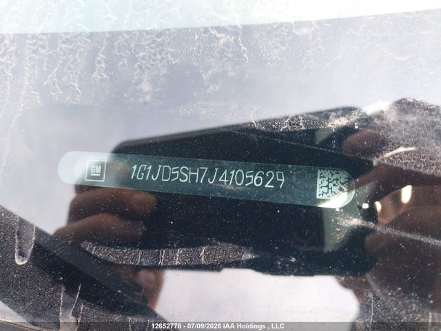 Продажа на аукционе авто 2018 Chevrolet Sonic Lt, vin: 1G1JD5SH7J4105629, номер лота: 12652778