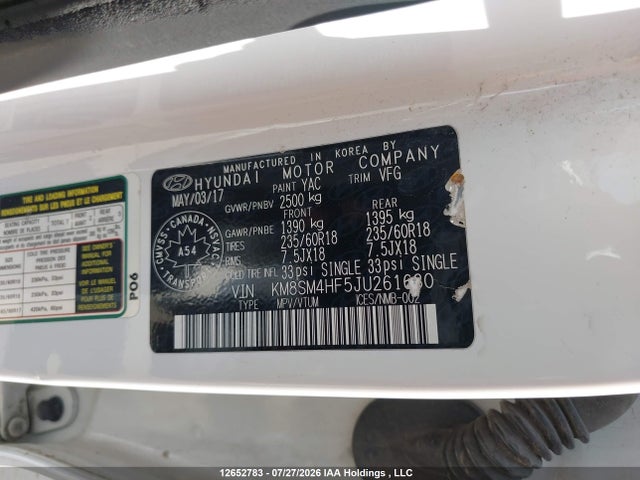 Продажа на аукционе авто 2018 Hyundai Santa Fe Xl, vin: KM8SM4HF5JU261630, номер лота: 12652783
