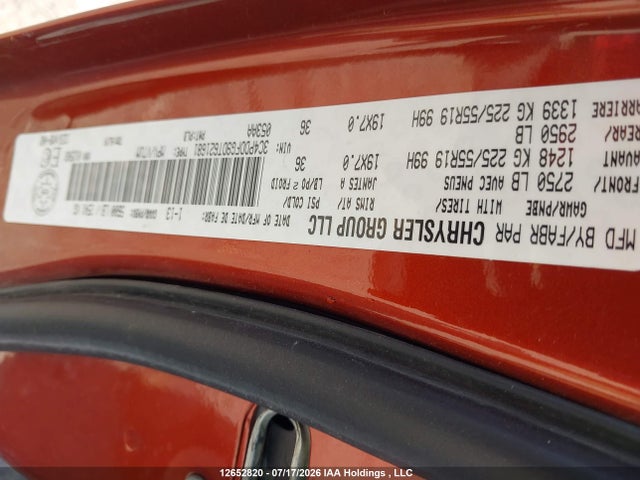 Aukcja sprzedaży 2013 Dodge Journey R/t, vin: 3C4PDDFG9DT621681, numer aukcji: 12652820