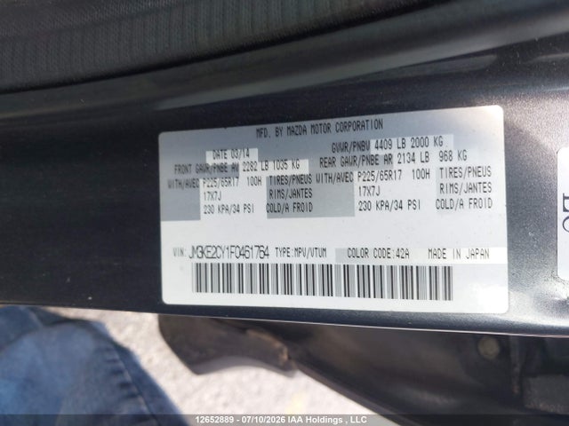 Mazda Cx-5 Touring 2015 JM3KE2CY1F0461764 Image 19