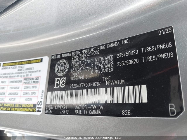 2T2GKCEZXSC048787 Lexus Nx 350h 350h