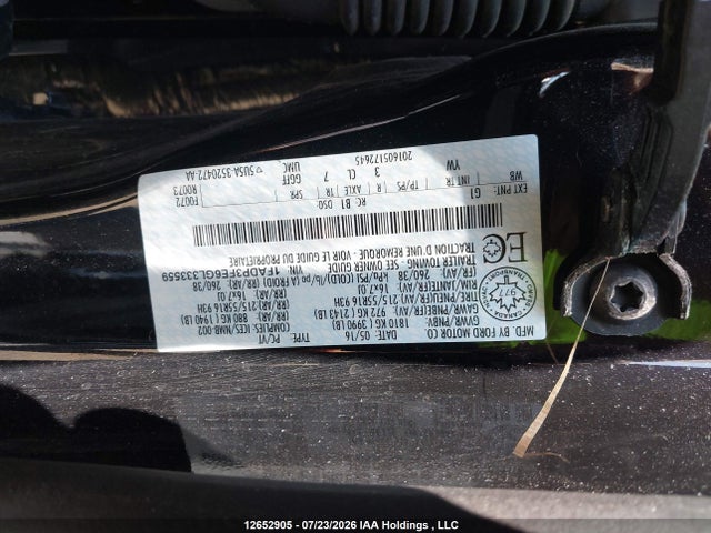 Продаж на аукціоні авто 2016 Ford Focus Se, vin: 1FADP3FE6GL333559, номер лоту: 12652905