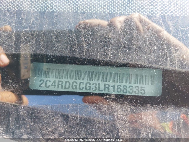 Продаж на аукціоні авто 2020 Dodge Grand Caravan Sxt, vin: 2C4RDGCG3LR168335, номер лоту: 12652913