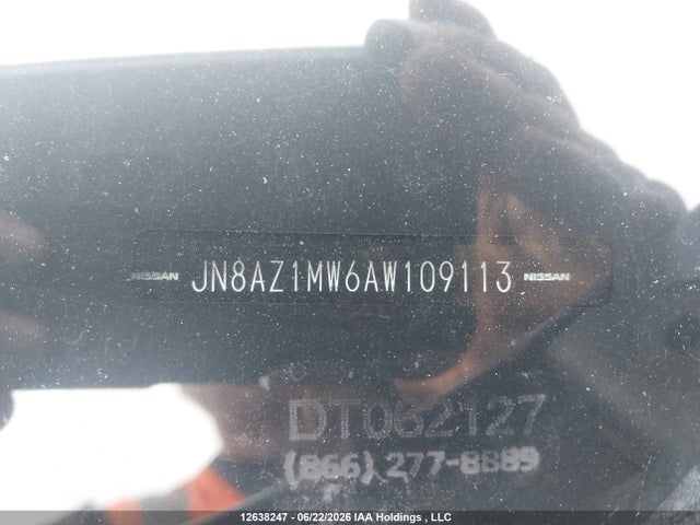 Aukcja sprzedaży 2010 Nissan Murano Sl, vin: JN8AZ1MW6AW109113, numer aukcji: 12638247