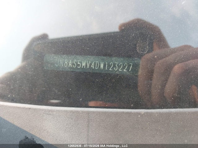 12652936 :رقم المزاد ، JN8AS5MV4DW123227 vin ، 2013 Nissan Rogue S/sl/sv مزاد بيع