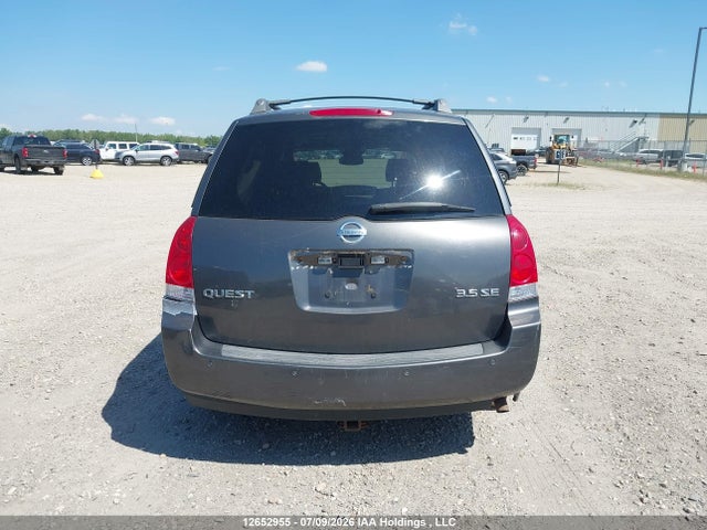 2004 Nissan Quest 3.5 S მანქანა იყიდება აუქციონზე, vin: 5N1BV28U24N320549, აუქციონის ნომერი: 12652955