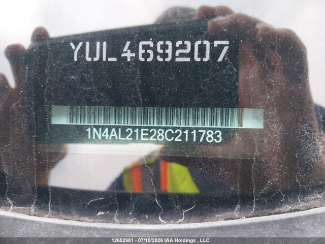 2008 Nissan Altima 2.5 S მანქანა იყიდება აუქციონზე, vin: 1N4AL21E28C211783, აუქციონის ნომერი: 12652981