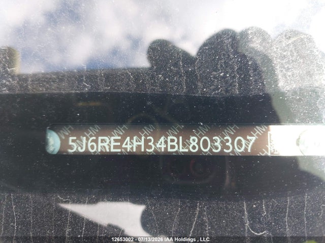 Продаж на аукціоні авто 2011 Honda Cr-v Lx, vin: 5J6RE4H34BL803307, номер лоту: 12653002