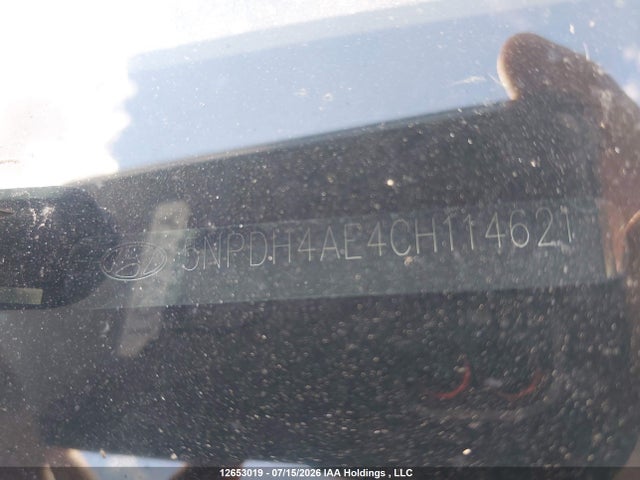 Aukcja sprzedaży 2012 Hyundai Elantra Gls/limited, vin: 5NPDH4AE4CH114621, numer aukcji: 12653019