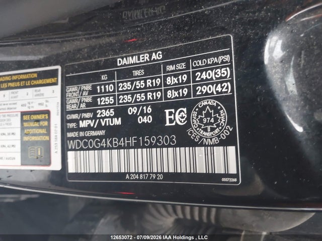WDC0G4KB4HF159303 Mercedes-Benz Glc 300 4matic