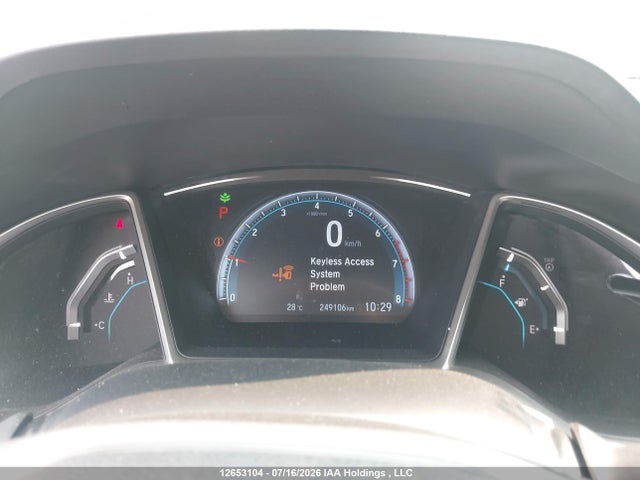 2018 Honda Civic Touring მანქანა იყიდება აუქციონზე, vin: 2HGFC1F90JH105245, აუქციონის ნომერი: 12653104