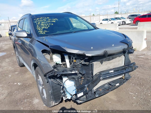 12653129 :رقم المزاد ، 5NMZUDLB2JH069273 vin ، 2018 Hyundai Santa Fe Sport مزاد بيع