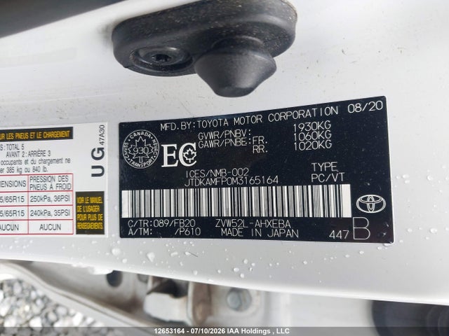 Toyota PRIUS PRIME 2021 JTDKAMFP0M3165164 Image 9