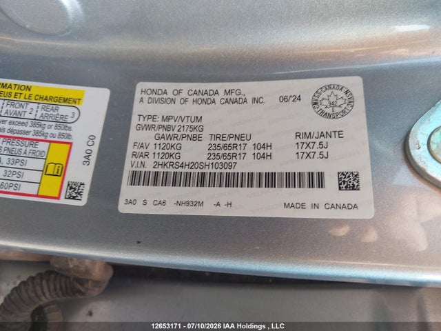 Honda CR-V 2025 2HKRS4H20SH103097 Image 19